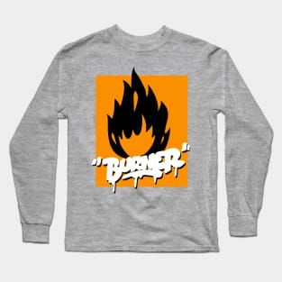 Graffiti inflammable Burner Tag Shirt Long Sleeve T-Shirt